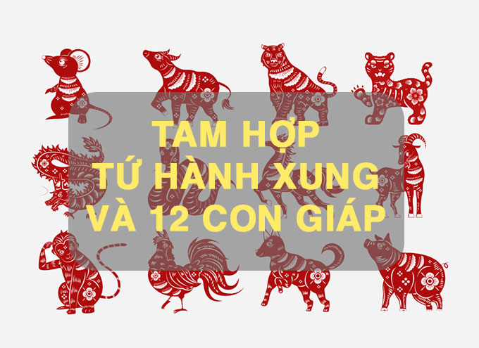 Tìm hiểu về tam hợp, tứ hành xung trong 12 con giáp