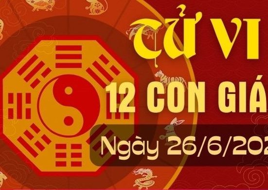 Tử vi 12 con giáp hôm nay ngày 26/6/2024