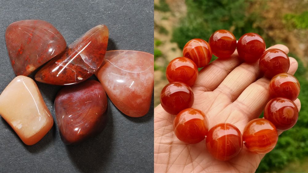 Vật phẩm phong thủy cho người mệnh Hỏa 16 Đá mã não đỏ