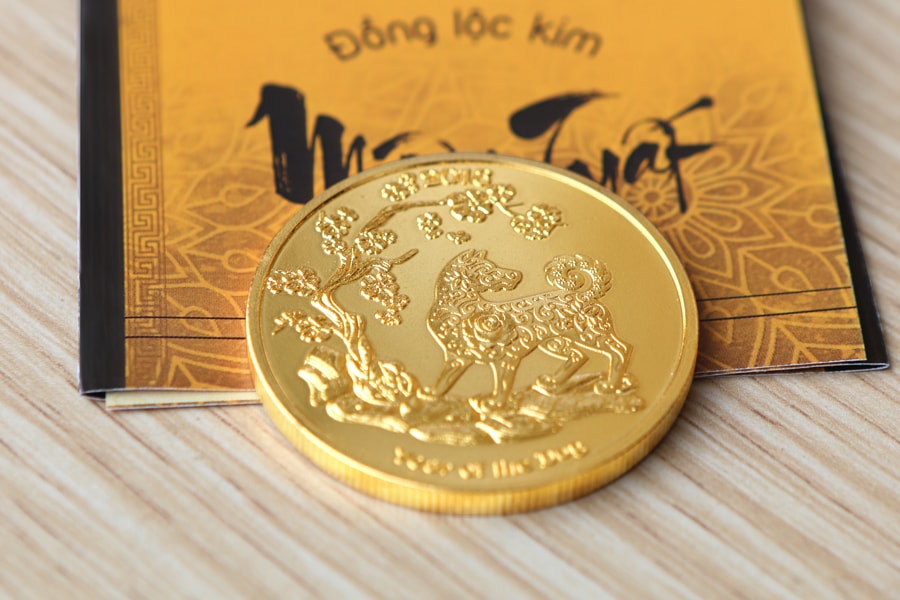 Vật phẩm phong thủy cho người mệnh Thủy 14 dong tien vang