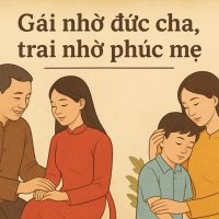 Ý nghĩa câu nói gái nhờ đức cha trai nhờ phúc mẹ