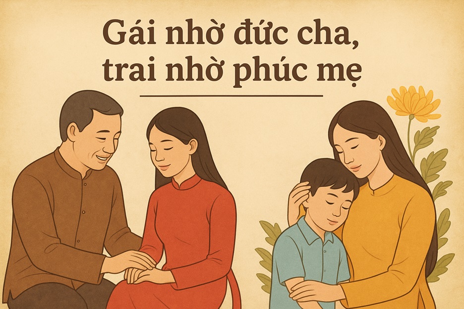 Ý nghĩa câu nói gái nhờ đức cha trai nhờ phúc mẹ