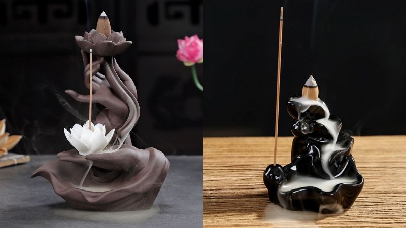 Vật phẩm phong thủy cho người mệnh Hỏa 18 Thác khói Trầm Hương