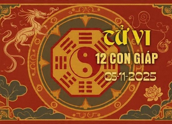 Tử vi 12 con giáp ngày 05/11/2025