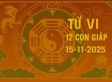 Tử vi 12 con giáp ngày 15/11/2025