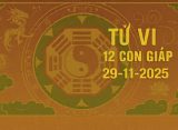 Tử vi 12 con giáp ngày 29/11/2025