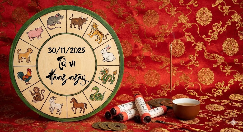 Tử vi 12 con giáp ngày 30/11/2025
