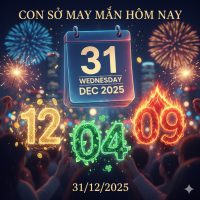 Con số may mắn hôm nay ngày 31/12/2025