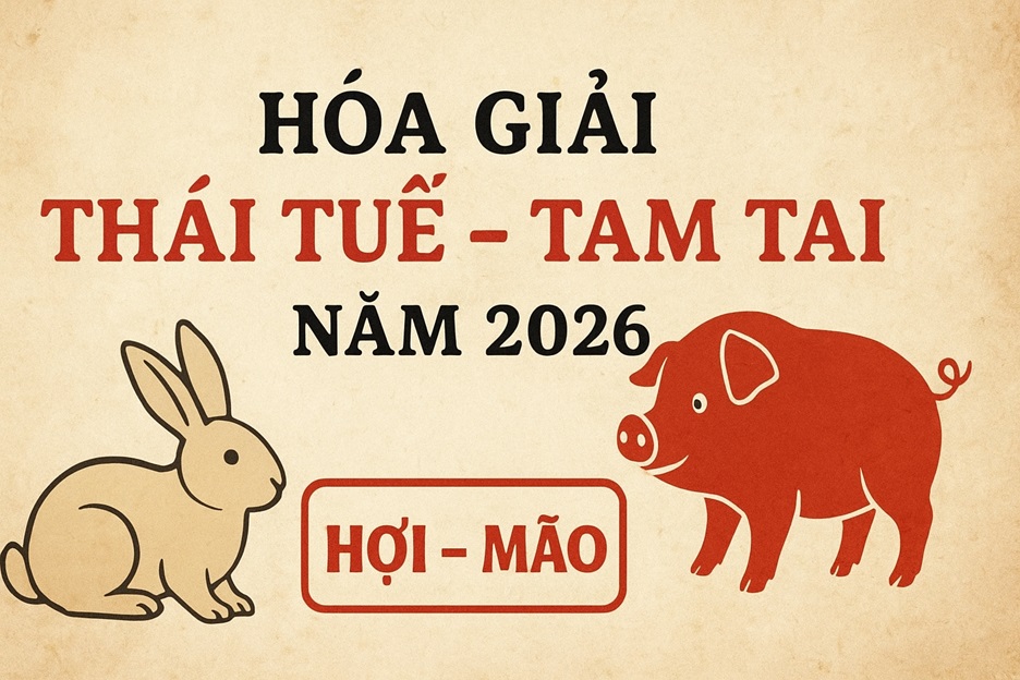 Năm 2026 thì con giáp nào phạm Thái Tuế, Tam Tai? 7 Hóa giải Thái Tuế - Tam Tai năm 2026