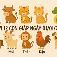 Tử vi 12 con giáp ngày 01/01/2026