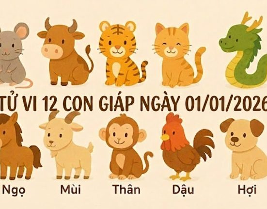 Tử vi 12 con giáp ngày 01/01/2026