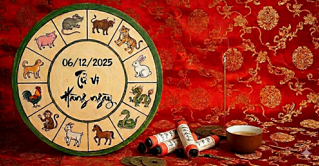 Tử vi 12 con giáp ngày 06/12/2025