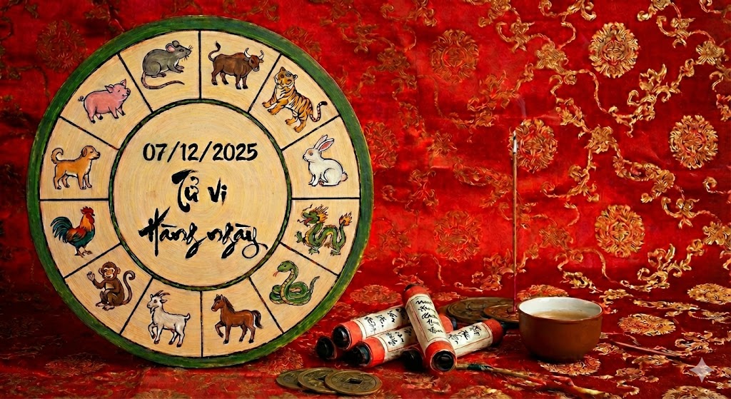 Tử vi 12 con giáp ngày 07/12/2025