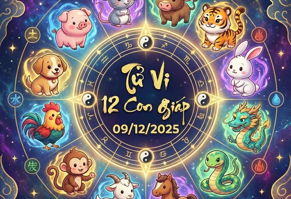 Tử vi 12 con giáp ngày 09/12/2025