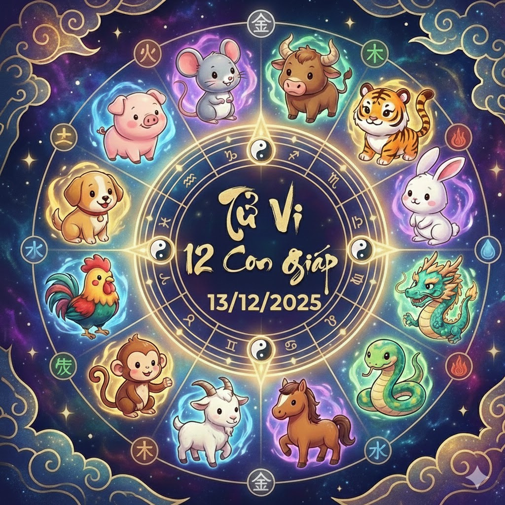 tu vi 12 con giap ngay 13 12 2025