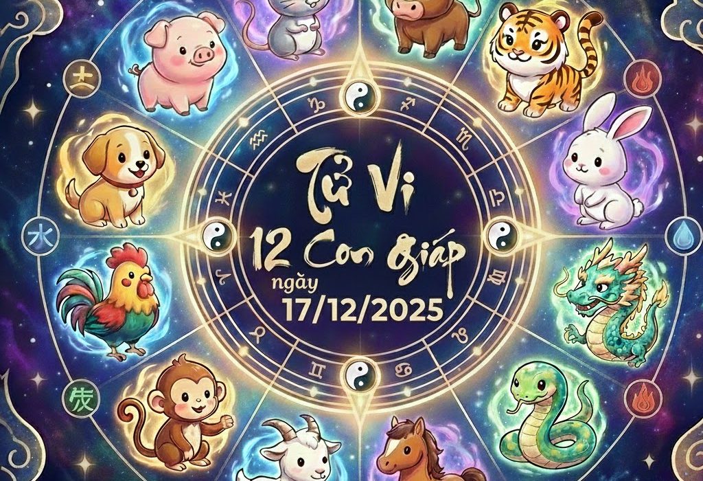 Tử vi 12 con giáp ngày 17/12/2025