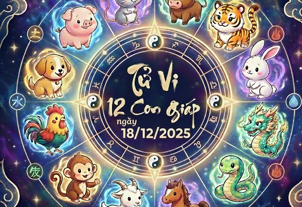 Tử vi 12 con giáp ngày 18/12/2025