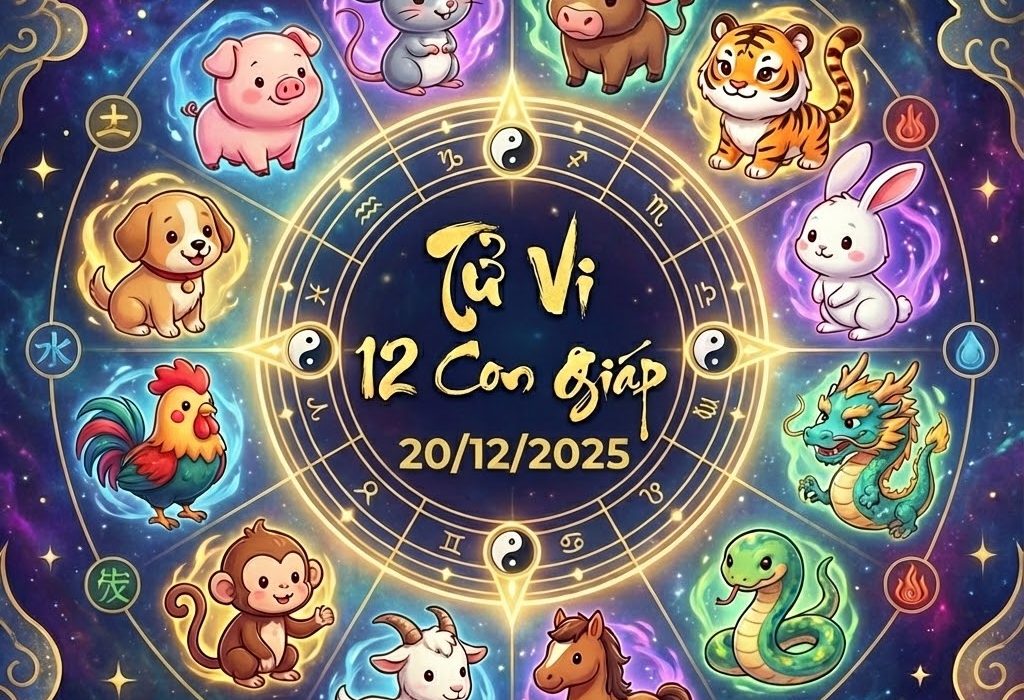 Tử vi 12 con giáp ngày 20/12/2025