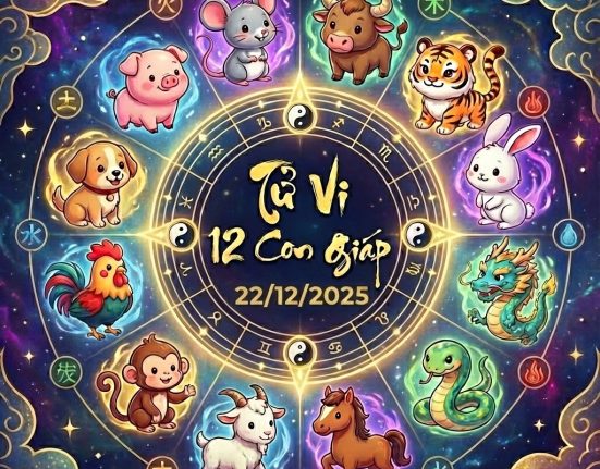 Tử vi 12 con giáp ngày 22/12/2025