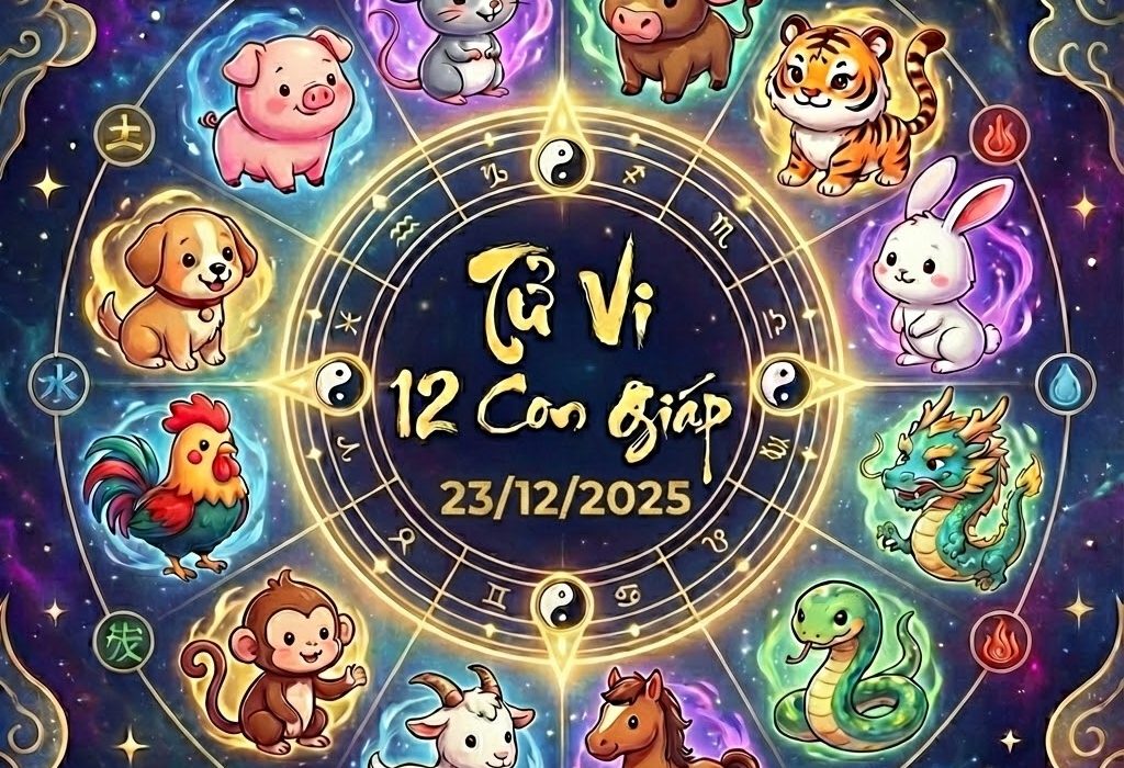 tu vi 12 con giap ngay 23 12 2025