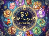 Tử vi 12 con giáp ngày 24/12/2025