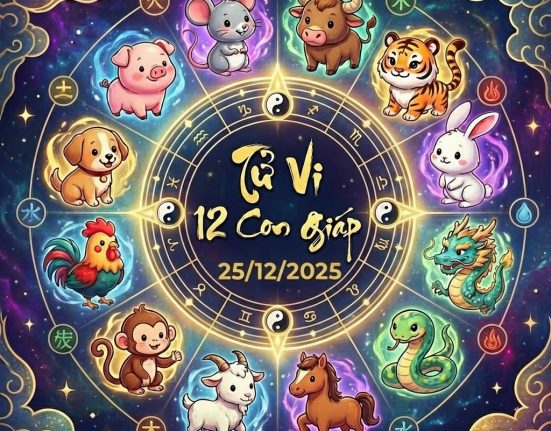 Tử vi 12 con giáp ngày 25/12/2025