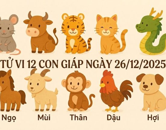 Tử vi 12 con giáp ngày 26/12/2025