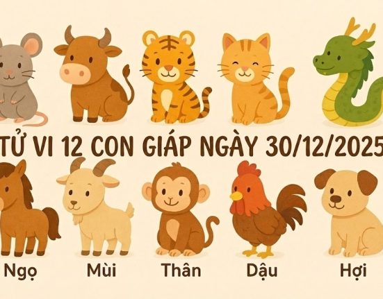Tử vi 12 con giáp ngày 30/12/2025