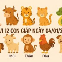 Tử vi 12 con giáp ngày 04/01/2026