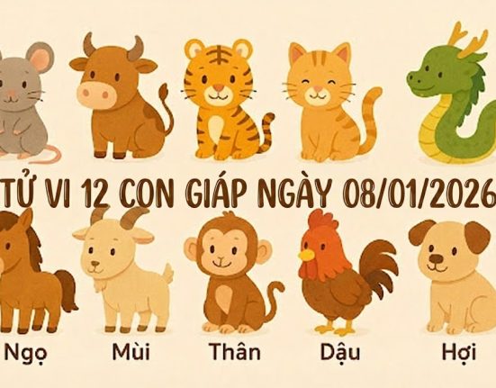 Tử vi 12 con giáp ngày 08/01/2026