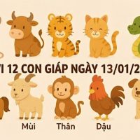 Tử vi 12 con giáp ngày 13/01/2026