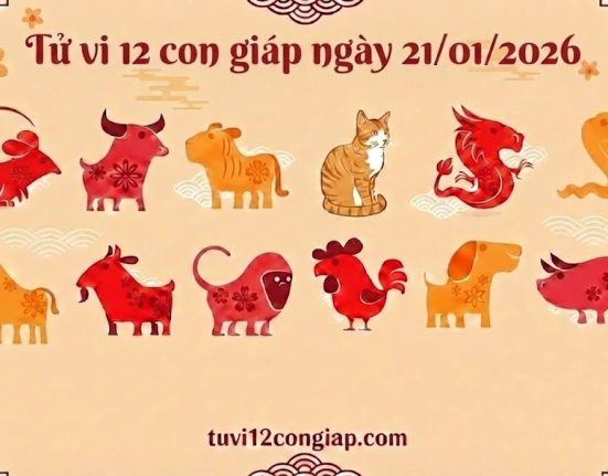 Tử vi 12 con giáp ngày 21/01/2026