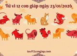 Tử vi 12 con giáp ngày 23/01/2026