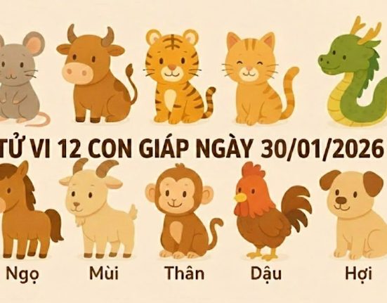 Tử vi 12 con giáp ngày 30/01/2026