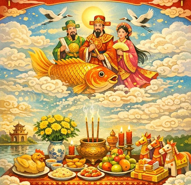 Bài khấn cúng đưa Ông Công Ông Táo đầy đủ mới nhất 2026