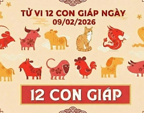 Tử vi 12 con giáp ngày 09/02/2026