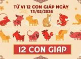 Tử vi 12 con giáp ngày 13/02/2026