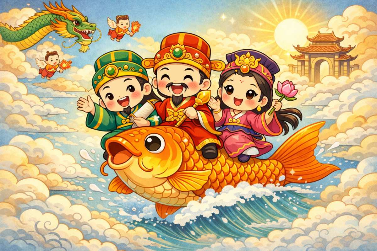 Bài khấn cúng đưa Ông Công Ông Táo đầy đủ mới nhất 2026 5 van khan ong cong ong tao