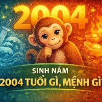 Sinh năm 2004 tuổi gì, mệnh gì?