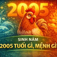 Sinh năm 2005 tuổi gì, mệnh gì?