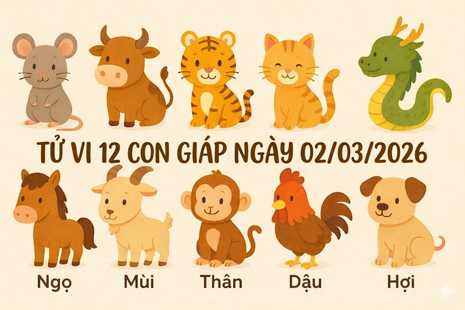 Tử vi 12 con giáp ngày 02/03/2026 3 Tử vi 12 con giáp ngày 02/03/2026