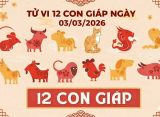 Tử vi 12 con giáp ngày 03/03/2026