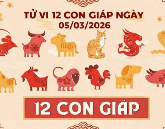 Tử vi 12 con giáp ngày 05/03/2026