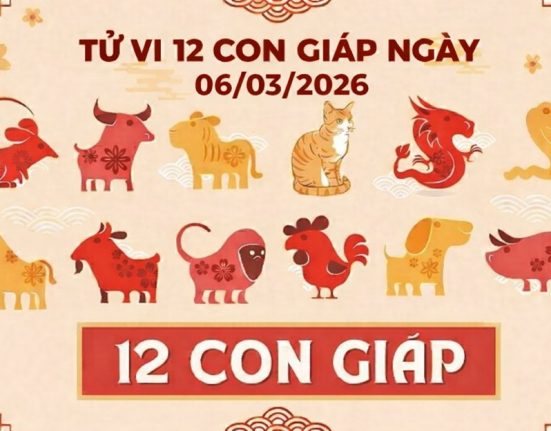 Tử vi 12 con giáp ngày 06/03/2026