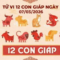 Tử vi 12 con giáp ngày 07/03/2026