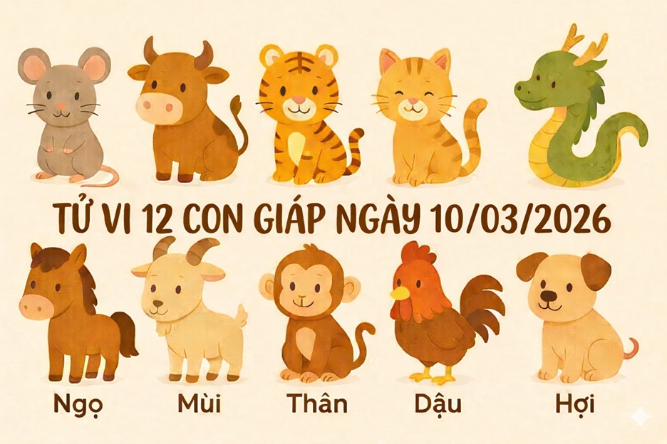 tử vi 12 con giáp ngày 10/03/2026
