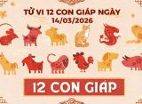 Tử vi 12 con giáp ngày 14/03/2026