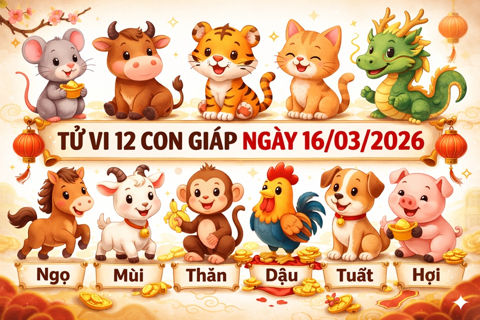 Tử vi 12 con giáp ngày 16/03/2026 3 Tử vi 12 con giáp ngày 16/03/2026