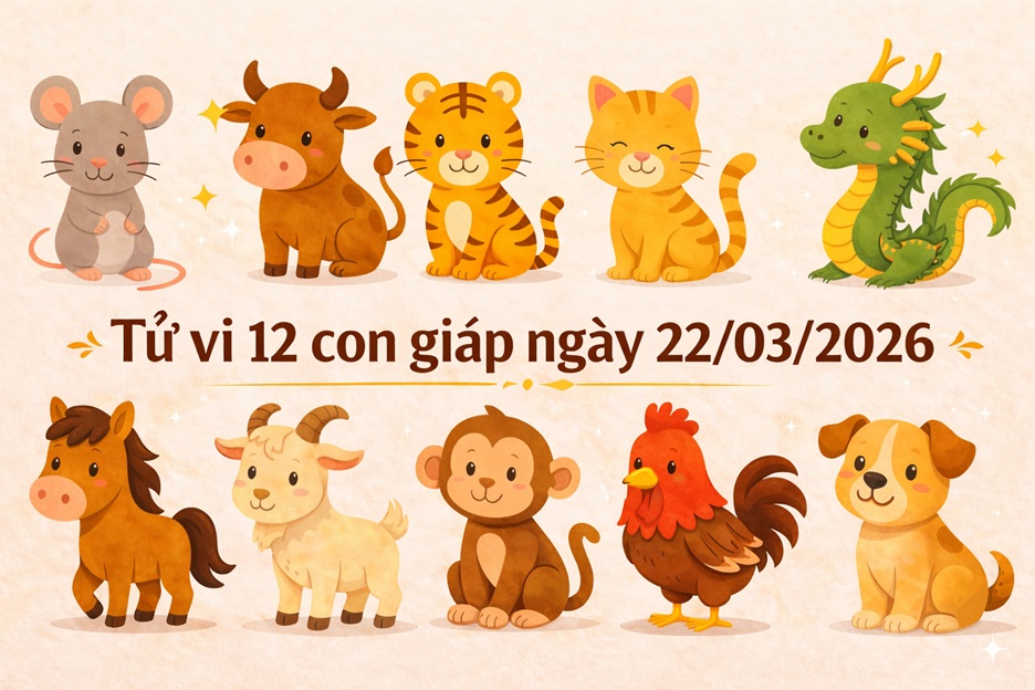 Tử vi 12 con giáp ngày 22/03/2026 3 tử vi 12 con giáp ngày 22/03/2026