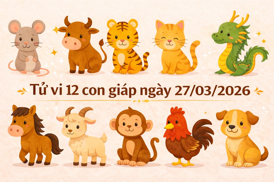 Tử vi 12 con giáp ngày 27/03/2026 3 Tử vi 12 con giáp ngày 27/03/2026